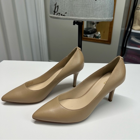 Cole Haan Gemma Logo Pump 8.5 Maple Sgr Leather Slip on Comfort Business Casual - Picture 5 of 12